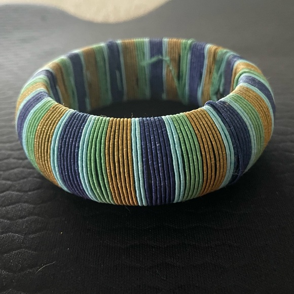 Vintage bangle bracelet striped - Picture 5 of 6